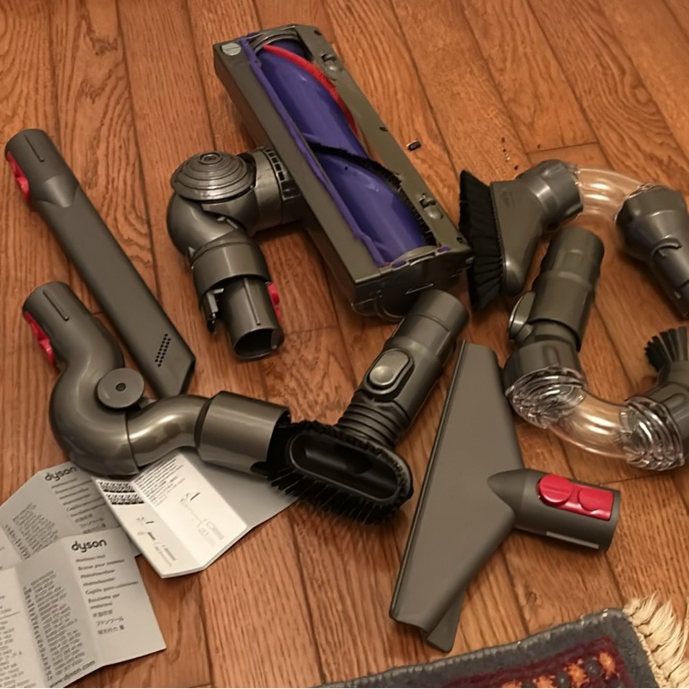 Dyson Gray and Red Vacuum Accessory Kit for Versatile Cleaning